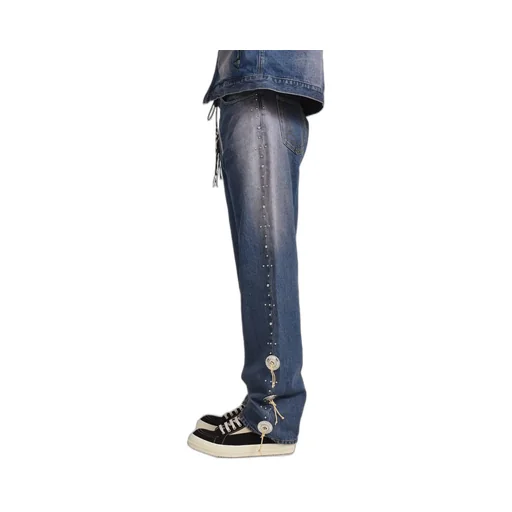 Western Studs Denim Pants / Sky Ind