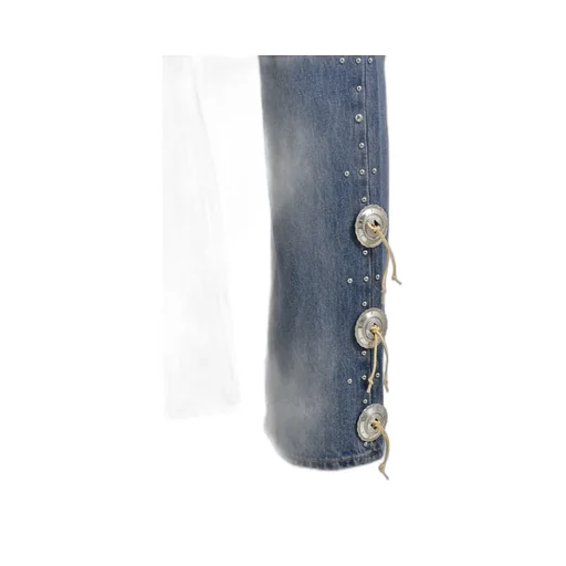 Western Studs Denim Pants / Sky Ind