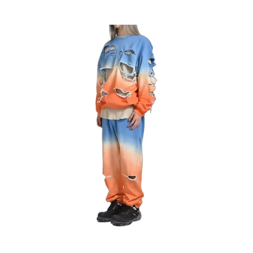 Distressed Sweatpants / Sky