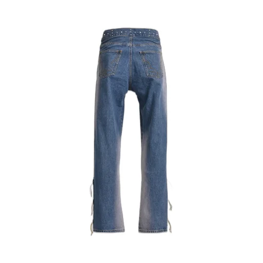 Western Studs Denim Pants / Sky Ind