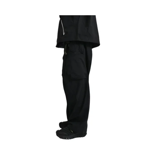 Encapsulated Nylon Ultrawide Drawcord Cargo Trouser Gen. 1 / Blk