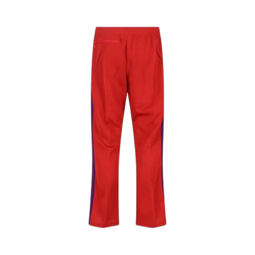 Needles Logo Embroidered Velvet Trousers