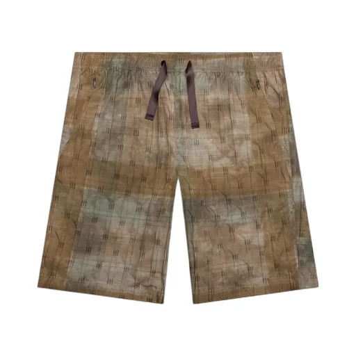 Needles Motif Printed Drawstring Bermuda Shorts
