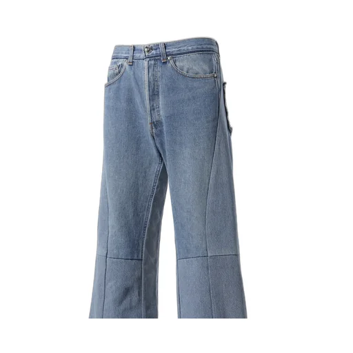 Wide Flare Denim / Blu