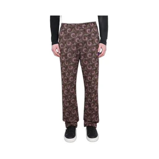 Needles Pintuck Graphic Printed Trousers