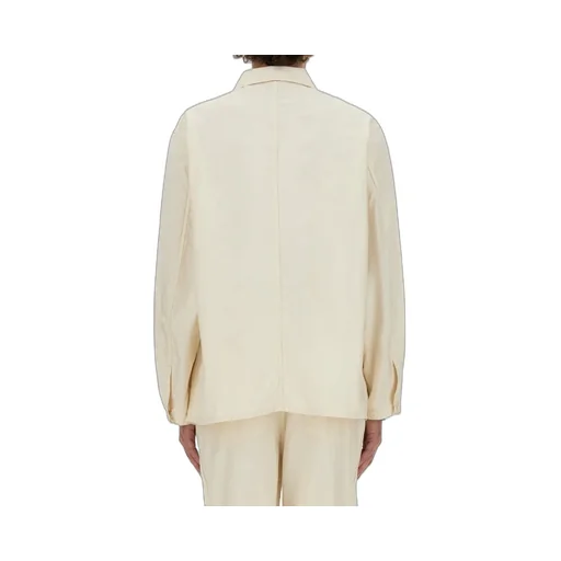 Needles Logo Embroidered Long-Sleeved Overshirt