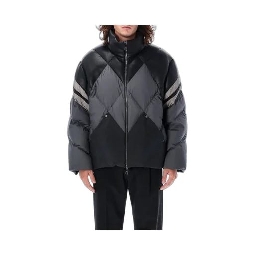 Neil Barrett Panelled Quilted Zip-Up Padded Jacket