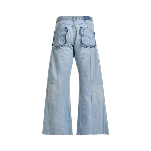 Wide Flare Denim / Blu