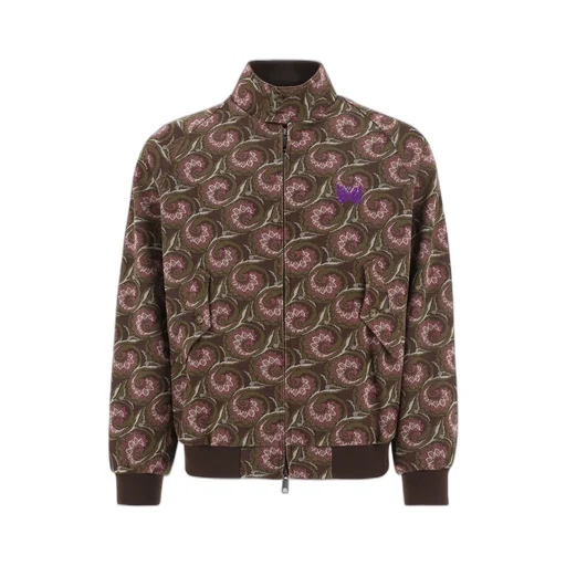 Needles X Baracuta Graphic Patterned Zipped Jacket
