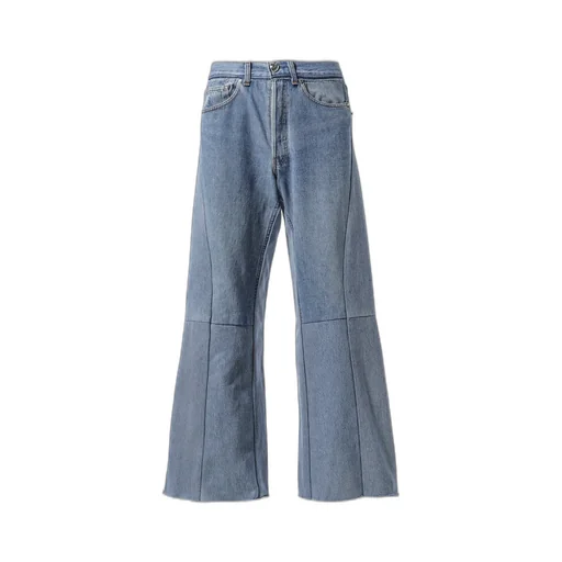 Wide Flare Denim / Blu
