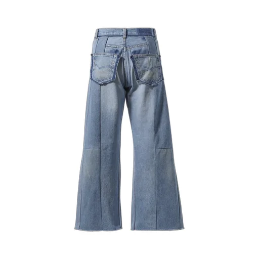 Wide Flare Denim / Blu