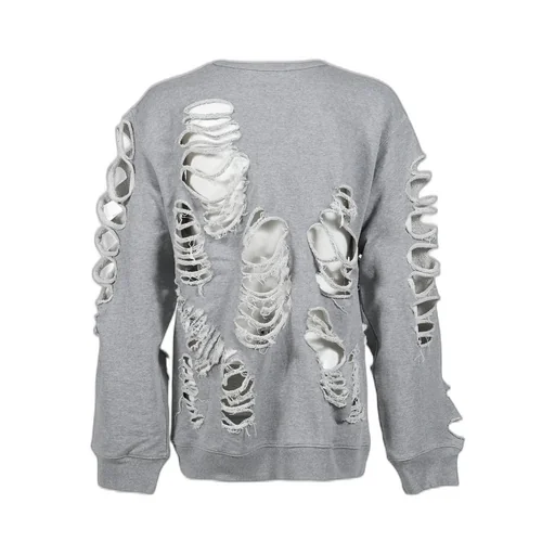 Distressed Crewneck / Gry
