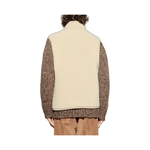 Moncler Logo Patch Zip-Up Teddy Gilet