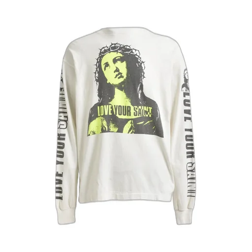 Ls Tee/Love Ur Saint / Wht