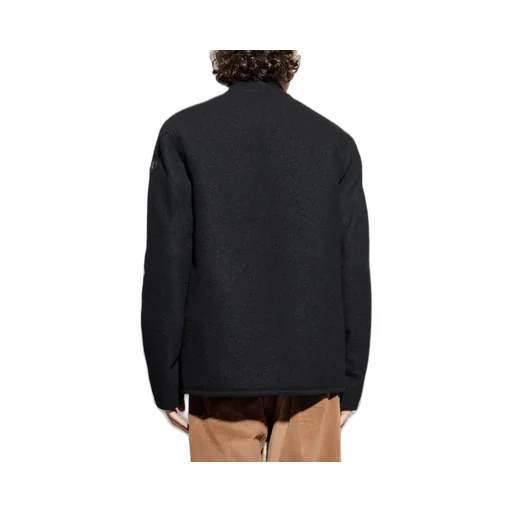 Moncler Logo Patch Button-Up Shirt Jacket