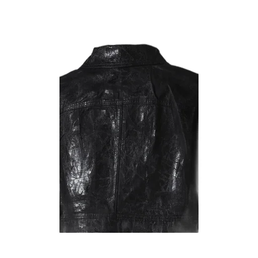 Cropped Jumbo Worker Jkt / Blk