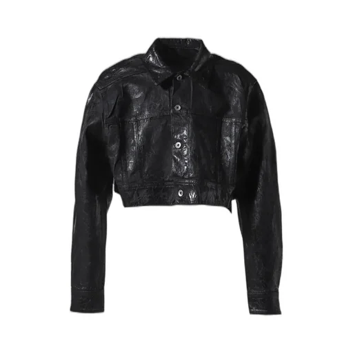 Cropped Jumbo Worker Jkt / Blk