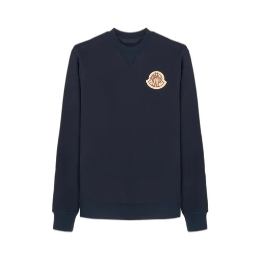 Moncler Archive Logo Patch Crewneck Sweatshirt
