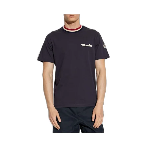 Moncler Logo-Embroidered Crewneck T-Shirt