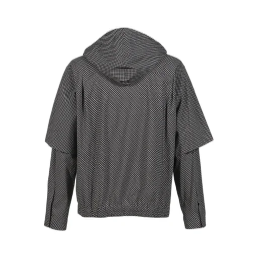 Check Layerd Shirt / Black
