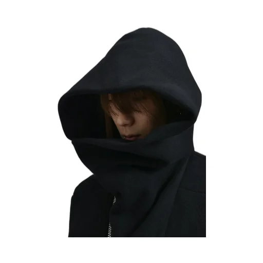 Cropped Hooded Flight / Black