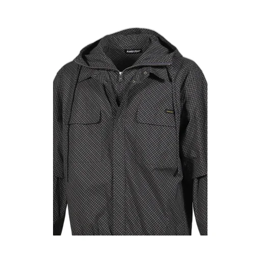 Check Layerd Shirt / Black