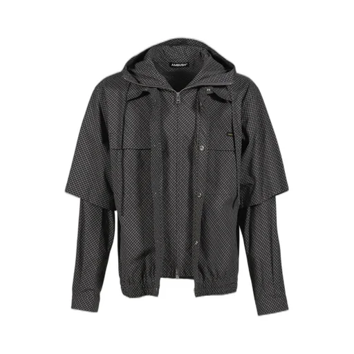 Check Layerd Shirt / Black