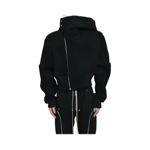Cropped Hooded Flight / Black