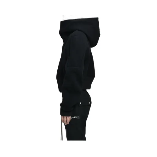 Cropped Hooded Flight / Black