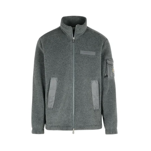Moncler Zip-Up High Neck Cardigan