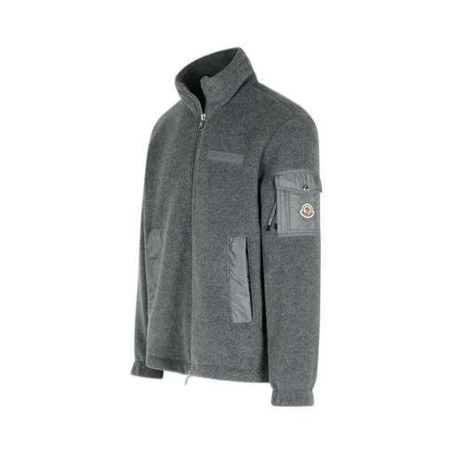 Moncler Zip-Up High Neck Cardigan