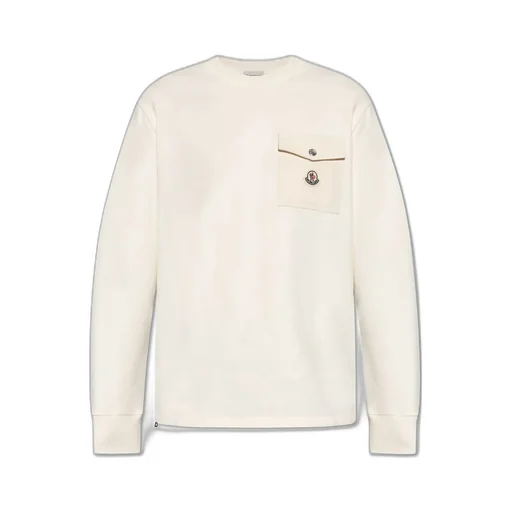 Moncler Logo Patch Chest Pocket Crewneck Sweatshirt