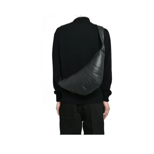 Medium Croissant Bag / Black