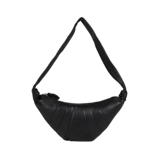 Medium Croissant Bag / Black
