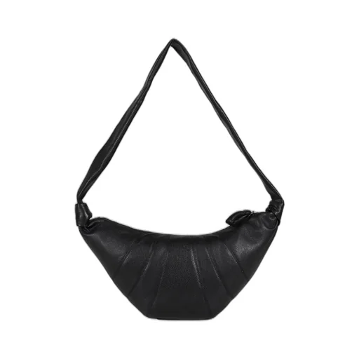 Medium Croissant Bag / Black