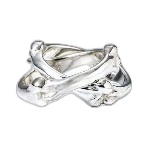 Bone Shaped Dual Ring / Sil