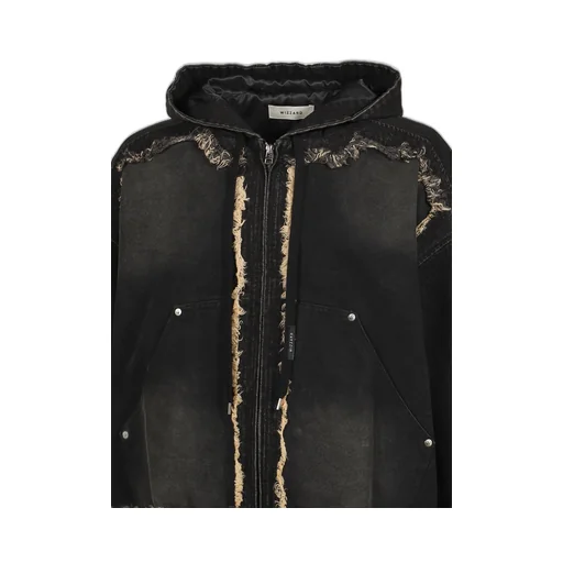 Cut Up Hoode Jacket / Fade Blk