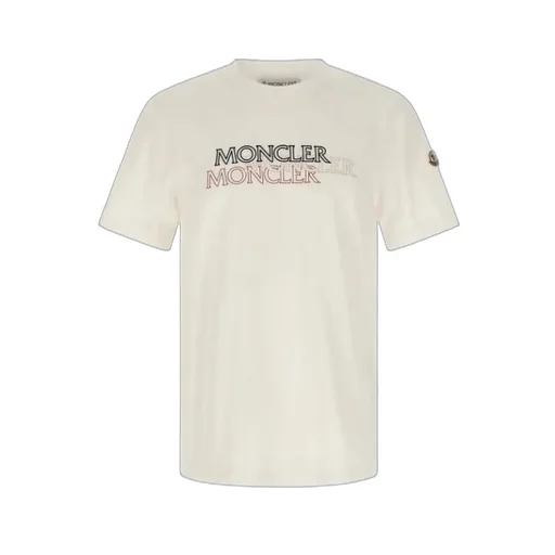 Moncler Logo Embroidered Crewneck T-Shirt