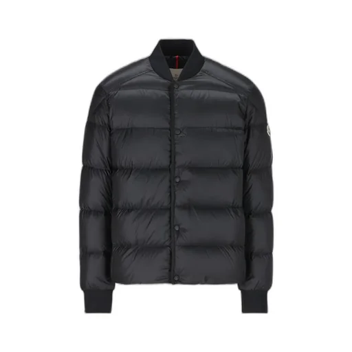 Moncler Logo Patch Zip-Up Padded Jacket