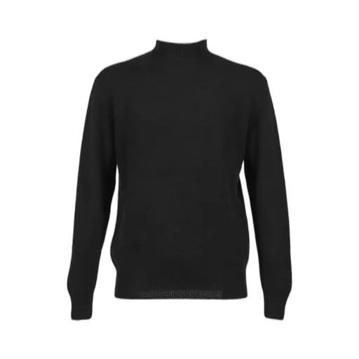 Mock Neck Sweater / Black