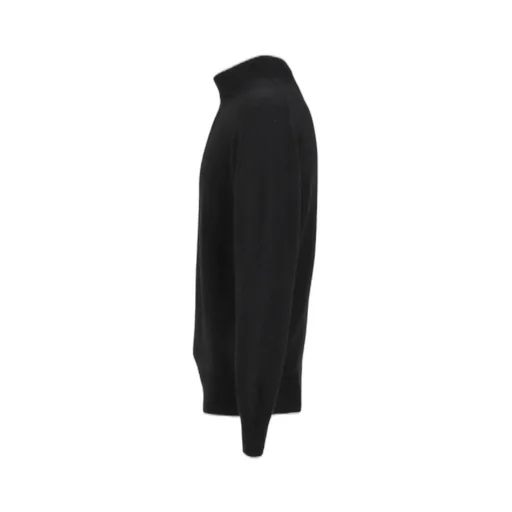 Mock Neck Sweater / Black