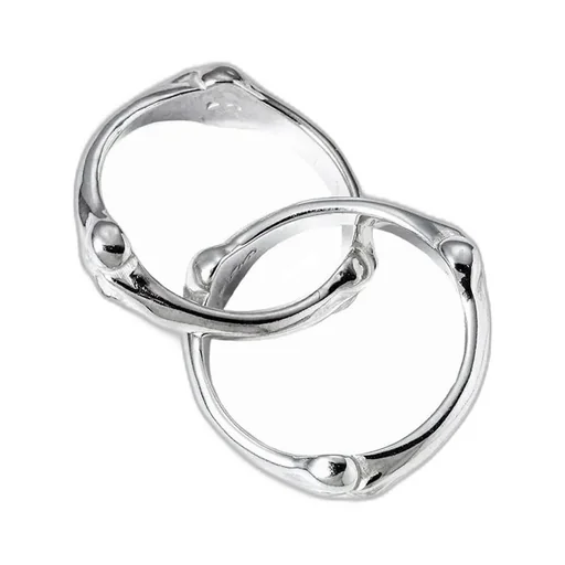Bone Shaped Dual Ring / Sil