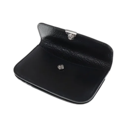 Soft Tab Card Holder Coin Purse / Blk