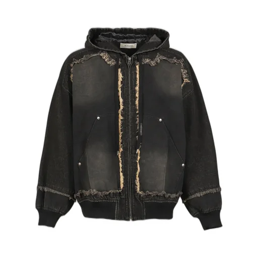 Cut Up Hoode Jacket / Fade Blk
