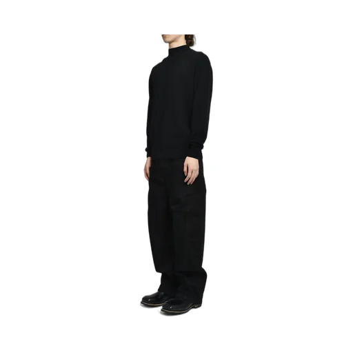 Mock Neck Sweater / Black