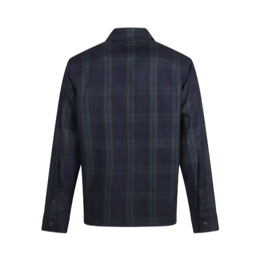 Moncler Checked Detailed Zip-Up Shirt