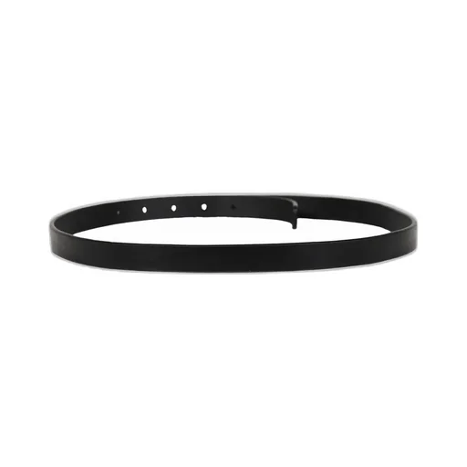 Erl Logo Skinny Leather Belt / Blk