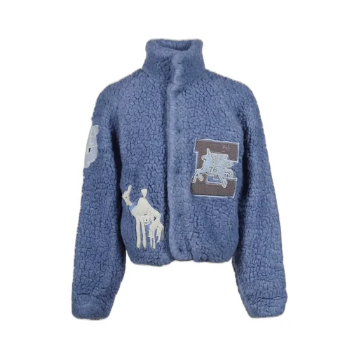 Woven Varsity Jacket / Blue