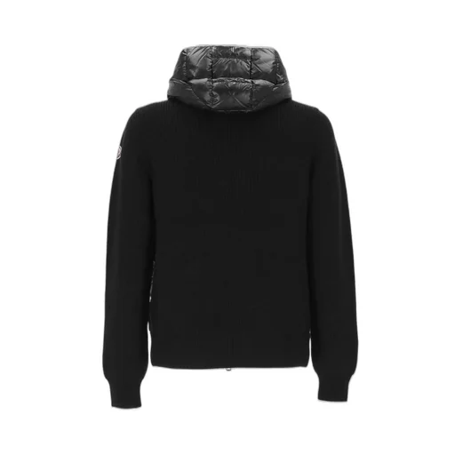 Moncler Shiny Padded Zip-Up Cardigan