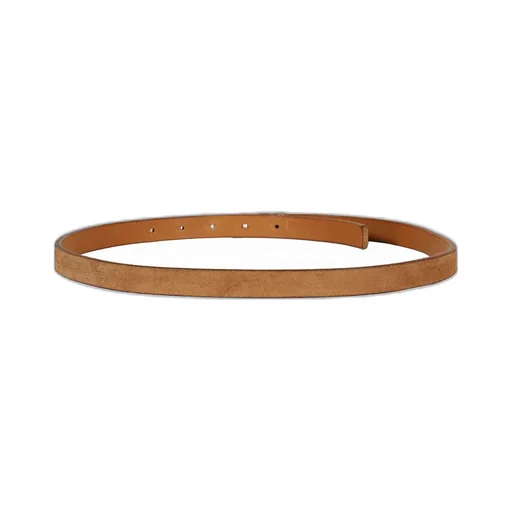 Erl Logo Skinny Leather Belt / Tanned